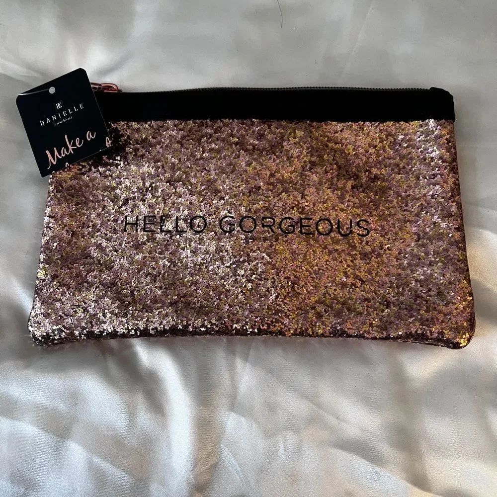 Danielle Gold Cosmetic Bag